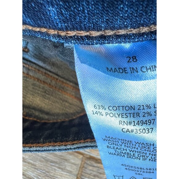 Joes Jeans Cropped size 28 Cuffed Denim Capri Stretch Womens Raw‎ Hem Distressed - Picture 7 of 7